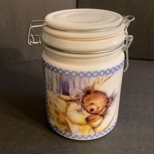 Hallmark Sleeping Teddy Canister.